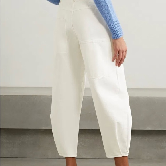 Tibi | white Brancusi barrel/horseshoee jean - Picture 4 of 15